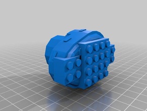 lego Panzer t35 mainturret 3d print model - Mito3D