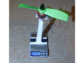 low profile propeller trust meter r c vehicles motor test stand thrust 3d print model - Mito3D