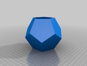 dodecahedron kase baskılar büyük vazo matematik sanatı 3d print model - Mito3D