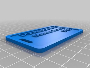 rubia barón de los hogares personalizado 3d print model - Mito3D