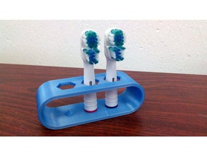 spazzolino stand bagno da denti elettrico freecad di apprendimento 3d oral-b 3d print model - Mito3D