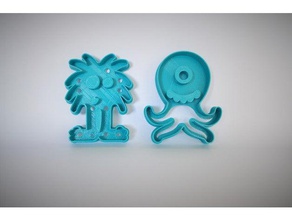 monster cookie cutter series - air design kitchen & dining cookiecutter cookies 3d print model - Mito3D