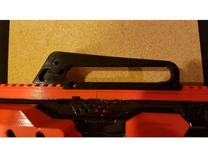 nerf stryfe carry handle diy nerfgun gun 3d print model - Mito3D