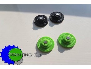 magnético caps giratório fidget brinquedo edc mão dedo brinquedos & games cap spinner 3d print model - Mito3D