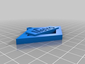 metro madrid keychain signs & logos 3d print model - Mito3D