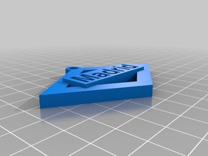 madrid trousseau de clés les signes et logos 3d print model - Mito3D