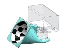 40mm hot end fan shroud 3d printer accessories 3d print model - Mito3D
