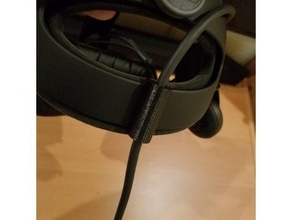 vive delux audio strap cable clip video games 3d print model - Mito3D