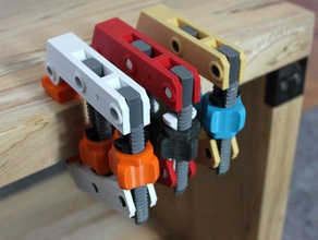 mano-tornillo de la abrazadera herramientas mano abrazaderas herramienta carpintería 3d print model - Mito3D