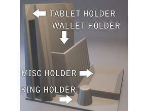 organizador diario totalmente personalizable scad organización openscad el anillo holde libro de yoga 3d print model - Mito3D