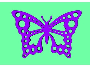 butterfly 37 animals bug insect 3d print model - Mito3D
