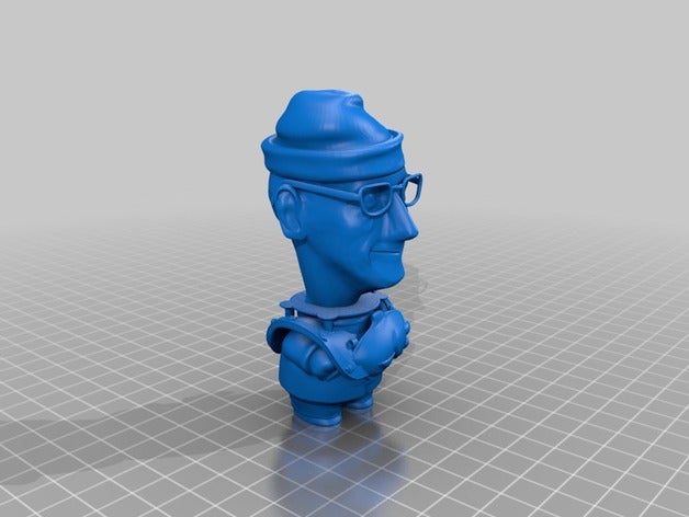 cousteau people 3D print model - Mito3D