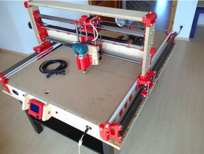 el aumento de fresado espacio r-cnc imprimible la máquina partes 3d print model - Mito3D