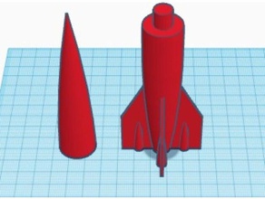 remix classic rocket props 3d print model - Mito3D