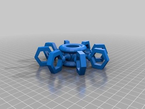 nut spinner Spielzeug & Spiele fidget hand 3d print model - Mito3D