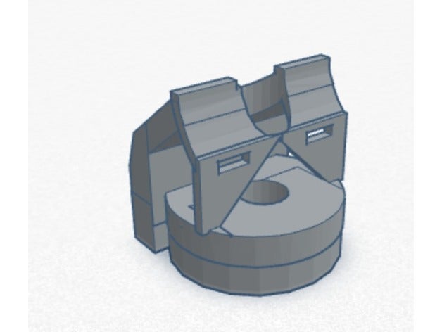 monoprice mp-wählen Sie mini v2 flexible filament-guide v26 - 3,5-mm-base 3mm-feed Loch 3d Drucker Zubehör 3d-Drucker Teile flexibles filament mpselectmini 3D print model - Mito3D