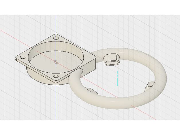 axial mp último conducto del ventilador Impresora 3d de las piezas fabricante final mods wanhao duplicador 6 3D print model - Mito3D