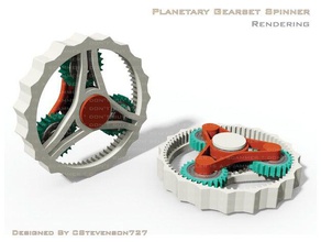 planetary gearset spinner oyuncaklar ve oyunlar 608 rulman fidget gezegen Planet dişli 3d print model - Mito3D