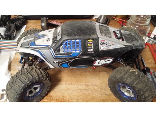 losi lnc esc mount skyrc cheetah 3d-drucken rc-car rc-crawler 3D print model - Mito3D