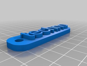 my customized simple keychain signs & logos 3d print model - Mito3D