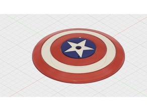 capitan america spinner jouets & jeux fidget 3d print model - Mito3D