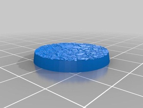 alien base - round 25mm toy & game accessories customized 3d print model - Mito3D
