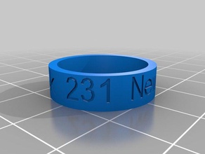 pack 231 ring rings customized 3d print model - Mito3D