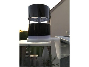 netatmo wind gauge guardrail holder tool holders & boxes windgauge 3d print model - Mito3D