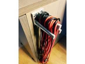 wallmount cable hanger organization 3d print model - Mito3D