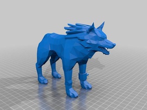 wolf link de zelda twilight princess juegos la leyenda enlace nintendo 3d print model - Mito3D