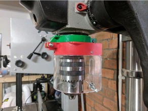 drill press shield grip parts 3d print model - Mito3D