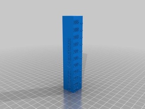 225 degree temperature tower 3d printing tests customized 3d print model - Mito3D