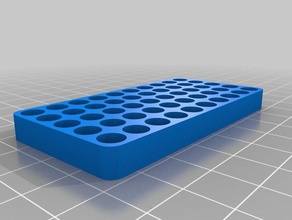 50 piece counter 5mm beads tool holders & boxes bead counting customized tray 3d print model - Mito3D
