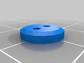 pulsanti - 1 cm 2 fori accessori su misura 3d print model - Mito3D
