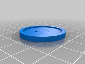 pulsanti - 3 cm a 5 fori cerchio accessori su misura 3d print model - Mito3D