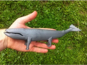 adopter landwhale - ugly americans sculptures animal dessin animé la créature meshmixer émission de télévision baleine 3d print model - Mito3D