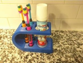 another toothbrush holder bathroom 3d print model - Mito3D