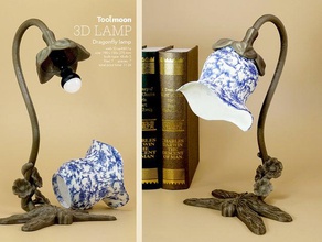 libellule de la lampe décor décoration cadeau maison lumière tbulb toolmoon 3d print model - Mito3D