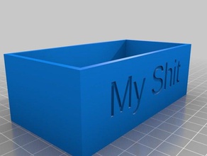 my shit container 110x55x40 containers customized 3d print model - Mito3D