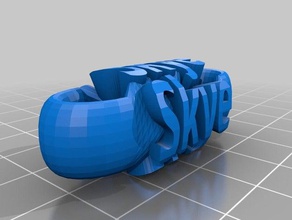 skye i portachiavi su misura 3d print model - Mito3D