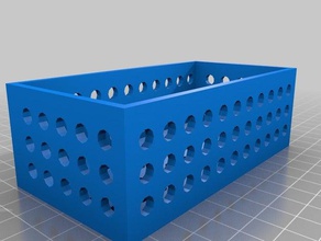 my customized crate holes 110x55x40 containers 3d print model - Mito3D