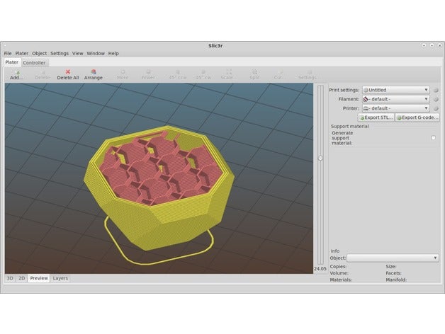 truncated octahedron math art parametric support 3D print model - Mito3D