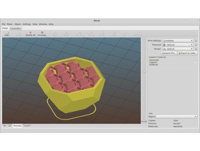 abgeschnittene Oktaeder Mathe-Kunst parametric Unterstützung 3d print model - Mito3D