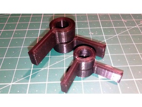 squeeze clip filament spool spindle axle 3d printer accessories 3d print model - Mito3D