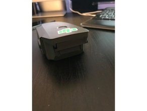 dji mavic pro semplice clip di batteria indicatori dello stato carica r c i veicoli coperchio della drone lipo 3d print model - Mito3D