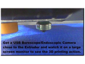 55 mm endoscope endoscopique usb support de caméra printrbot jouer imprimante 3d accessoires 3d print model - Mito3D