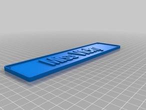 özelleştirilmiş plater benim işaretler ve logolar 3d print model - Mito3D
