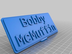 ben r name office customized 3d print model - Mito3D