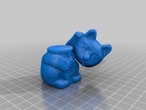 decapicat La impresión en 3d cat creality cr-10 gato de la suerte 3d print model - Mito3D