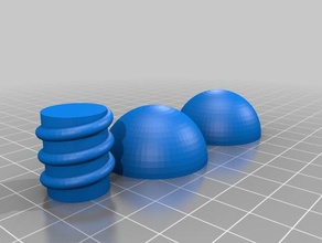 foosball del tamaño de la bola deporte y al aire libre 3d print model - Mito3D